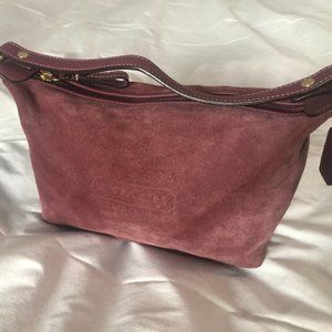 Purple Suede Coach Handbag